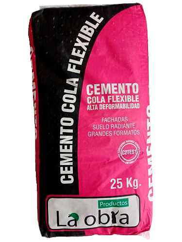 CEMENTO COLA FLEXIBLE (25 KG, LA OBRA)