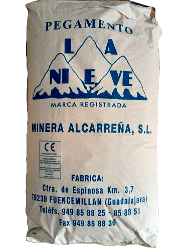 PEGAMENTO ESCAYOLA (25 KG, LA NIEVE)